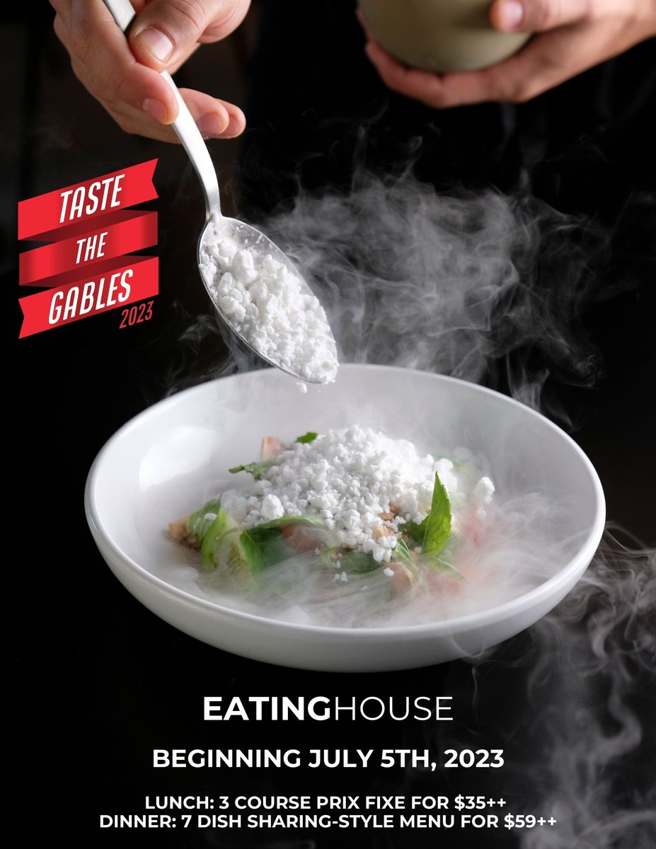 _CMPR's tweet image. #EatingHouse Introduces #TasteTheGables Lunch &amp;amp; Dinner Menu + Grand Opening: Thursday, July 6th at 4PM - mailchi.mp/cm-publicrelat… #eatinghousemiami #coralgables #miamirestaurants