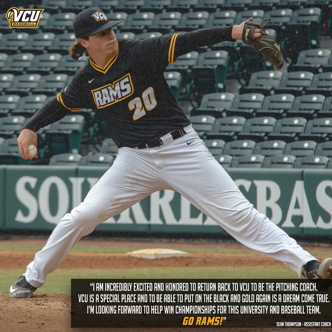 VCU Baseball (@vcubaseball) on Twitter photo WELCOME 🏠 <a href="/SeanThompsonVCU/">Sean Thompson</a>!!
VCU brings back former Ram pitcher and director of pitching performance Sean Thompson as assistant coach!!
🗞️ shorturl.at/ej357
#LetsGoVCU WELCOME 🏠 <a href="/SeanThompsonVCU/">Sean Thompson</a>!!
VCU brings back former Ram pitcher and director of pitching performance Sean Thompson as assistant coach!!
🗞️ shorturl.at/ej357
#LetsGoVCU