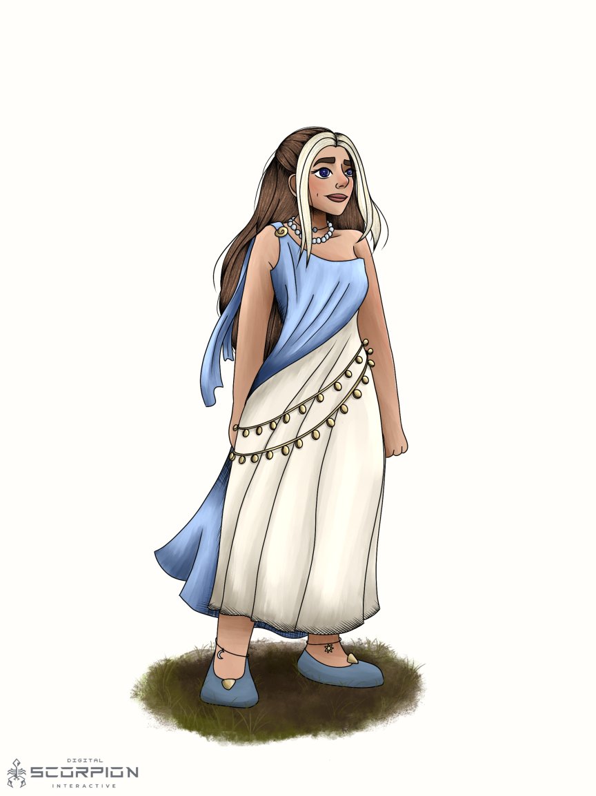 digi_scorp's tweet photo. Caelia, Goddess of Energy and the mother of Hitendra and Thybit, did her best to maintain the Balance as a ruler. Here is concept art of what #Caelia will look like in Hit N’ Bit!
#HitNBit #2Dgameart #gaming #indiegame #videogames https://t.co/Xs6iUNjYyL