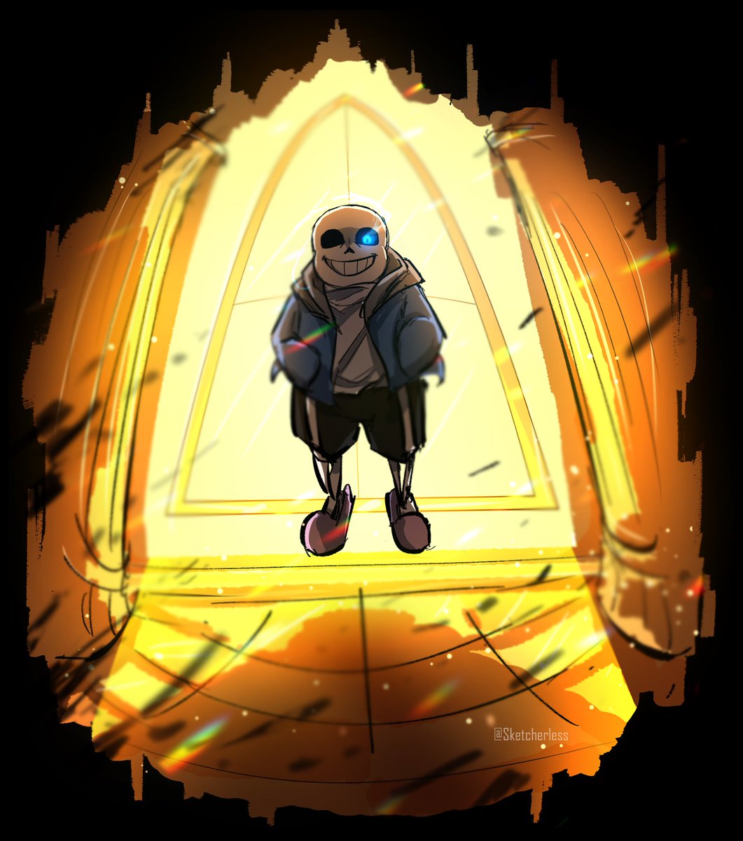 Sketcherless's tweet photo. Obsessed with drawing Sans at the Corridor lately.
#Sans #Undertale #UndertaleSans #UTSans https://t.co/Wa8BV0OTwi