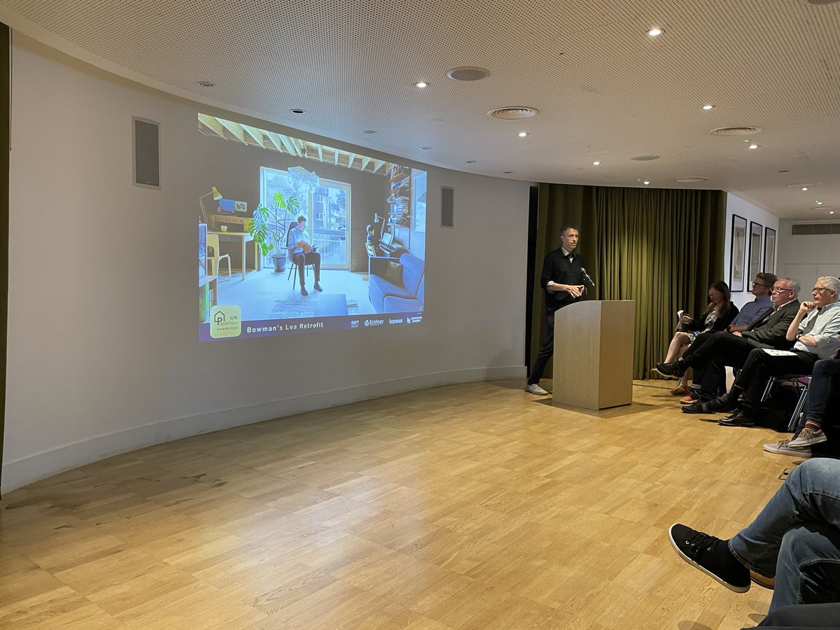 Really well done to <a href="/retrofitaction/">Retrofit Action For Tomorrow</a> for their own Bowman’s Lea #stepwise #retrofit house which is a fabulous exemplar of what can be achieved when driven by curiosity as to what improvements can be achieved. Best of luck at the #PHTawards23