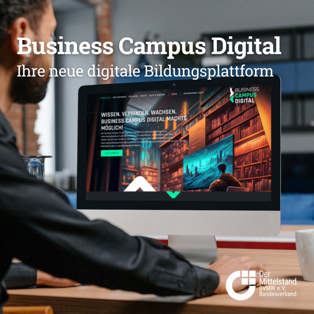 BVMWeV's tweet image. Nutzen auch Sie die neue Plattform für die #DigitaleTransformation Ihres Unternehmens von @MicrosoftDE &amp;amp; #BVMW! Profitieren Sie von Basiskursen zum Thema #KI, Fortbildungen für Ihre Mitarbeitenden &amp;amp; vielen weiteren Angeboten!

Jetzt loslegen 👉 businesscampus.digital
