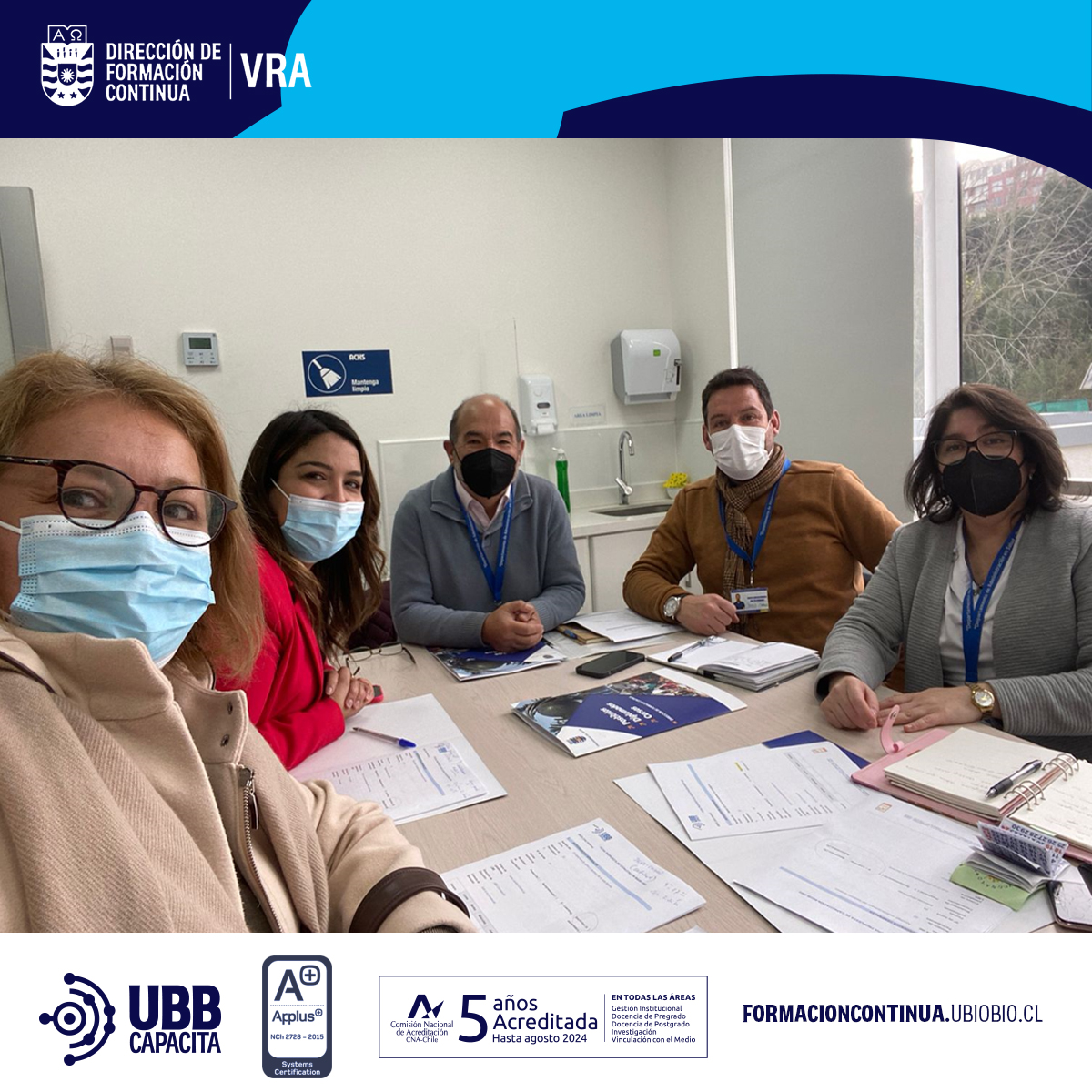 ubbcapacita's tweet photo. 05-07-23 --> Reunión coordinación de cursos de capacitación de la Dirección de salud municipal de #penco. Actividades que se encuentran dentro del plan anual de capacitación, para los funcionarios del área de salud de la comuna, a desarrollarse desde septiembre 2023.
#salud #ubb https://t.co/lqlPXWVEGK
