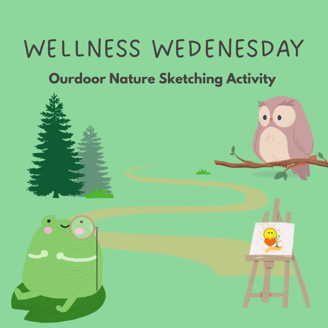 Discover the therapeutic power of art in nature's embrace. Unwind and find your inner balance through sketching amidst the beauty of the great outdoors. 🌻🎨 
#SteppingForwardWellness #OutdoorSketching #WellnessWednesday #SteppingForwardCounseling #ChildCounseling