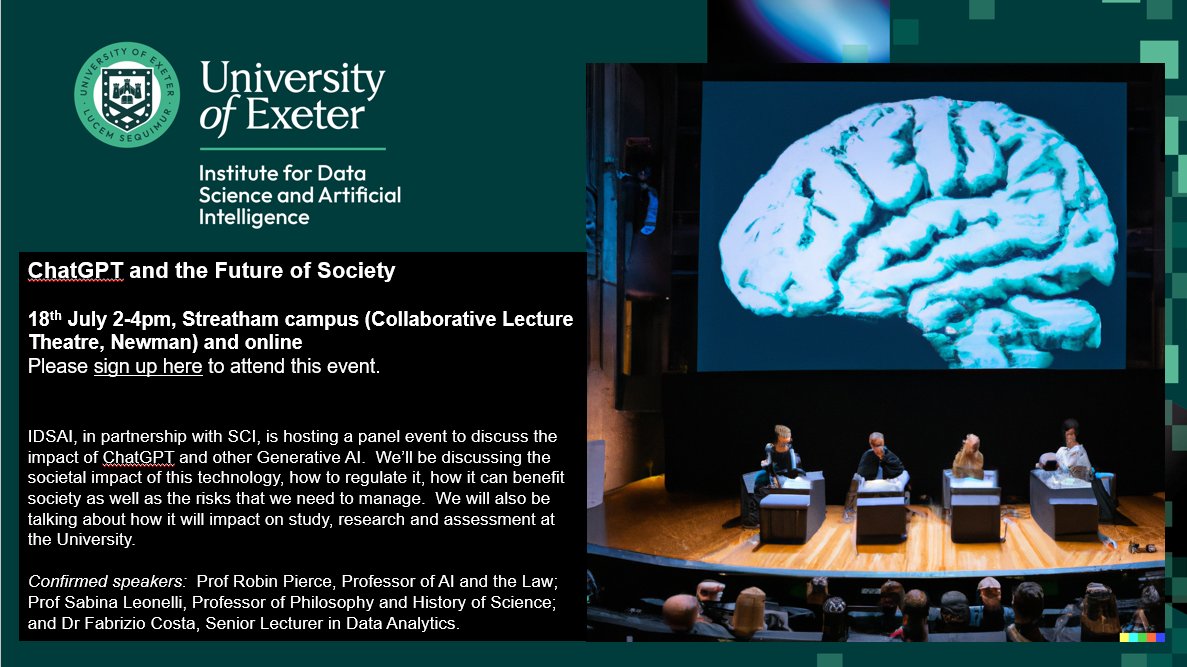 Uni of Exeter's Institute for Data Science and AI tweet media