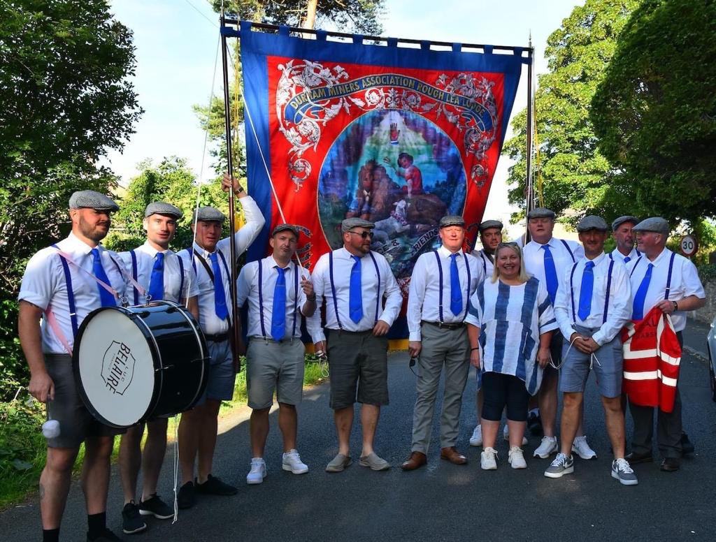 shaunbrowny's tweet photo. It’s time to get the banner out again for the @DurhamGala @jackdrumuk #roughleacolliery #hunwick https://t.co/Oen9fjW0uc