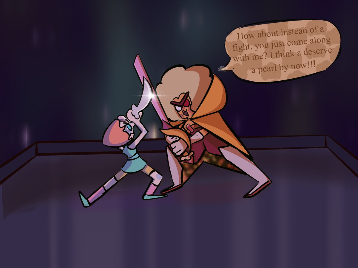 MichaelJac26480's tweet photo. YALL IM FINISHED YIPPEE!!#Pearl #Hessonite #StevenUniverse #stevenuniversefanart #Art #Ilovehowthisturnedout #Imnotgoodwithbackgrounds #Badies #SwordFight #myartwork #Theyslay ❤️❤️ https://t.co/VQFv1awRJX