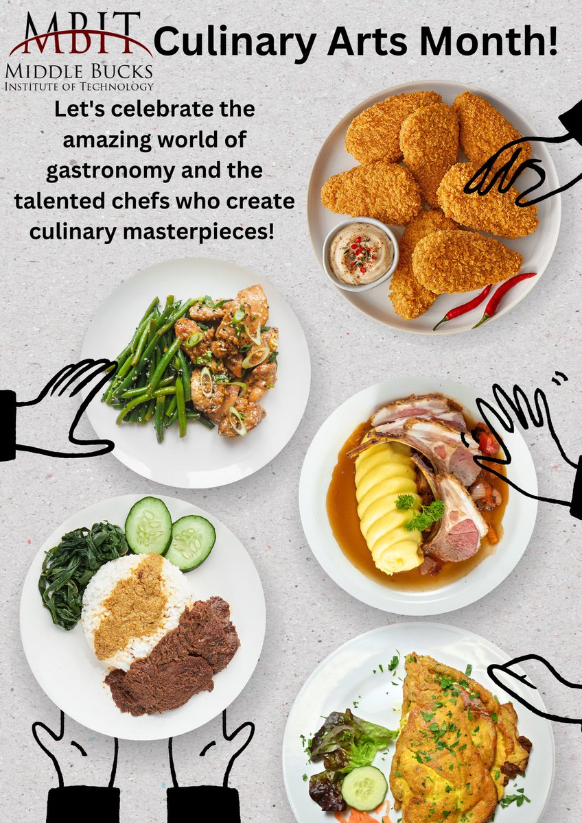 📣 Calling all foodies and aspiring chefs! 🍽️🔥
Did you know that it's Culinary Arts Month? 🎉Let's celebrate the amazing world of gastronomy and the talented chefs who create culinary masterpieces! 🍳👩‍🍳👨‍🍳
#CulinaryArtsMonth #FoodieLove #MasterChefSkills #GourmetDelights