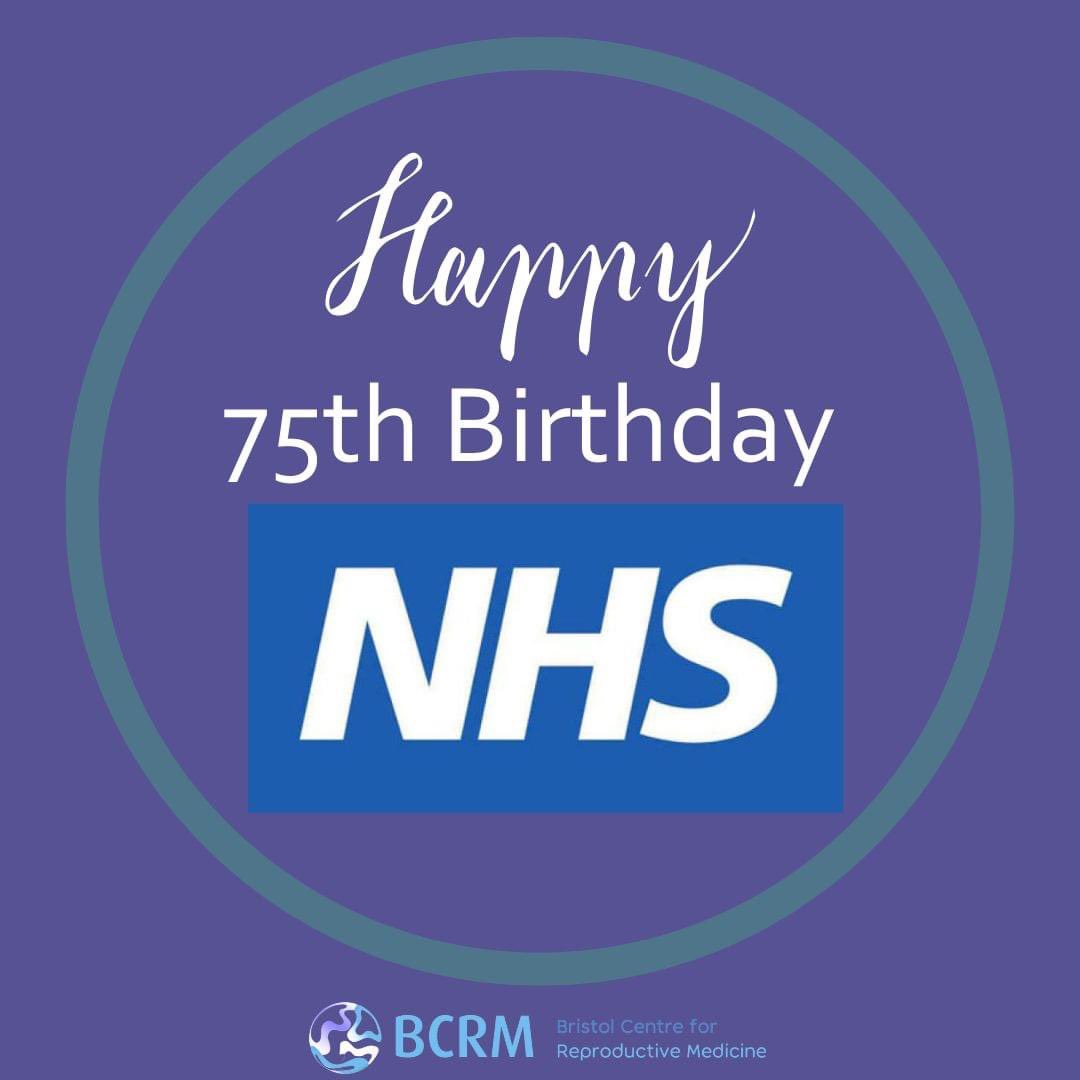 Happy 75th Birthday to the NHS! 💙
BCRM are proud to provide fertility treatment for patients funded by the NHS and are celebrating the NHS's numerous achievements today, including the birth in 1978 of Louise Brown, the first baby conceived by IVF !

 #HappyBirthdayNHS