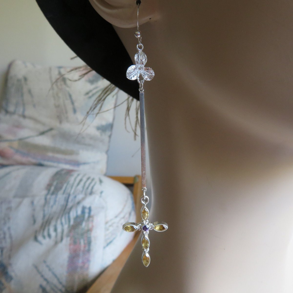 sobertj's tweet photo. Excited to share the latest addition to my #etsy shop: CROSS - Handcrafted Genuine Amethyst &amp; Citrine 925 Sterling Silver Dangle Earrings, 4.25 IN Long, Wt. 10g https://t.co/U4xYv5ZdgB #silver #purple #amethyst #earlobe #cross #women #stone #earwire #artnouveau https://t.co/mc9P4kFUNt