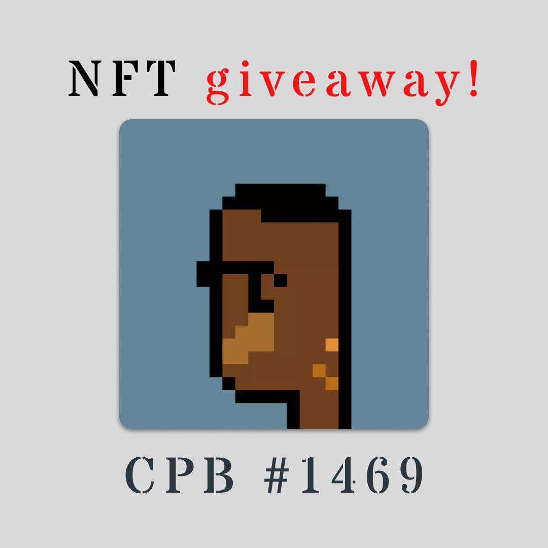 🎉 GIVEAWAY ALERT! 🎉

Join our exclusive CryptoPunksBack NFT giveaway and stand a chance to win a rare CPB #1469 ! 🌟

To enter:
1️⃣ Follow <a href="/BackCryptoWorld/">Crypto Punks Back</a>
2️⃣ Quote tweet or Retweet with #CryptoPunksBack
3️⃣ Tag 2 friends who love NFTs and include your $ETH wallet address

Winner