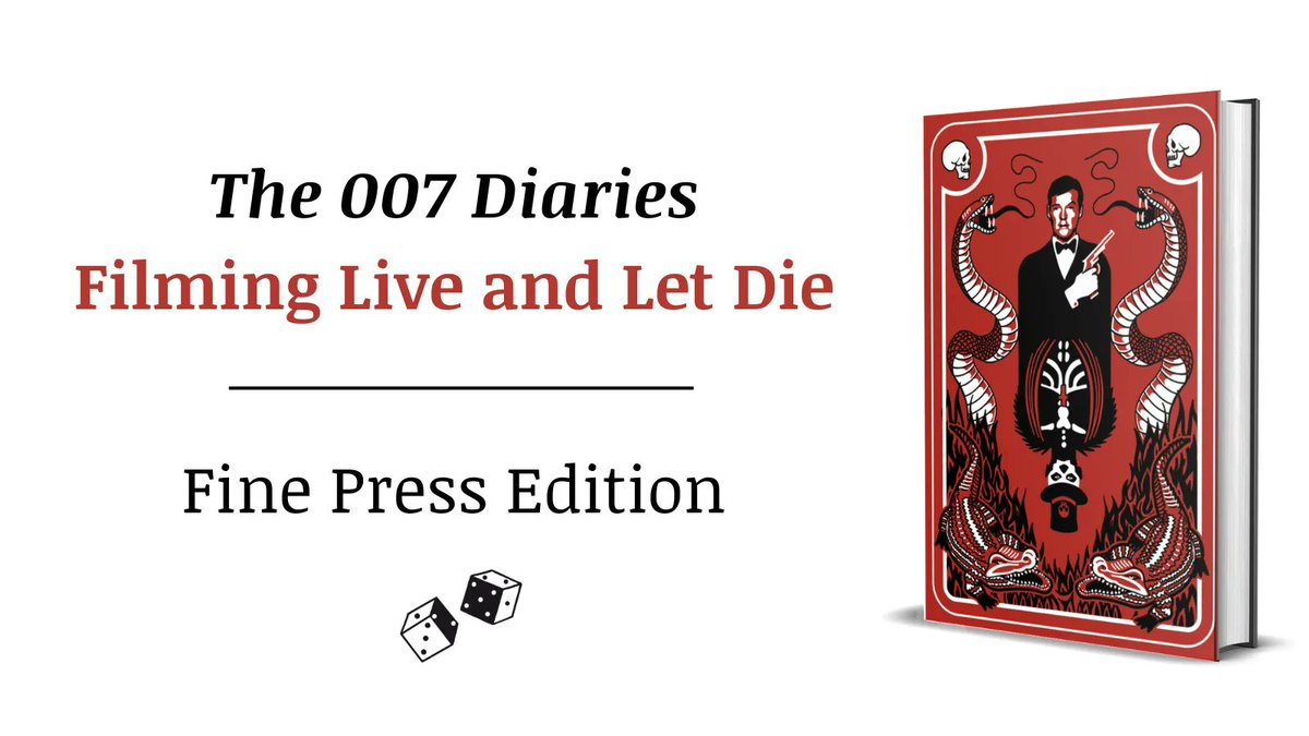 TheHistoryPress's tweet photo. Today marks the 50th anniversary of the Royal premiere of #LiveandLetDie. If you like your books shaken, not stirred, we're publishing the Fine Press Edition of 'The 007 Diaries' by #RogerMoore in October. Pre-order your copy now: https://t.co/HShCjW4YmX #JamesBond https://t.co/85l5PDRTGO