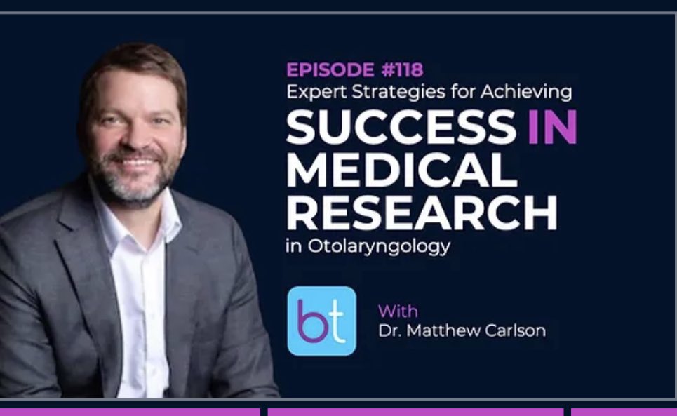 Walter Kutz, MD (@eardoc1) on Twitter photo Check out the latest <a href="/_backtableENT/">BackTable ENT</a> episode where I had the privilege of hosting <a href="/MattCarlsonMD/">Matthew L. Carlson, MD MBA</a> discussing how to achieve success in clinical research. So many tips from someone who has over 450 publications. <a href="/UTSWBrain/">UT Southwestern O'Donnell Brain Institute</a> <a href="/UTSWENT/">UT Southwestern Otolaryngology</a> bit.ly/3pIHIsV Check out the latest <a href="/_backtableENT/">BackTable ENT</a> episode where I had the privilege of hosting <a href="/MattCarlsonMD/">Matthew L. Carlson, MD MBA</a> discussing how to achieve success in clinical research. So many tips from someone who has over 450 publications. <a href="/UTSWBrain/">UT Southwestern O'Donnell Brain Institute</a> <a href="/UTSWENT/">UT Southwestern Otolaryngology</a> bit.ly/3pIHIsV