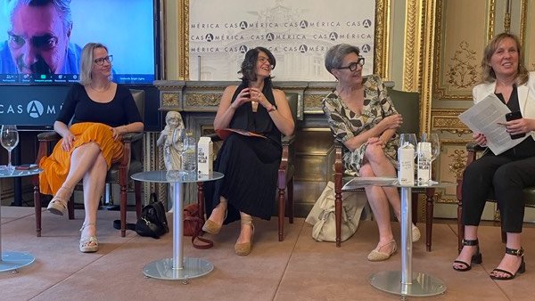 fiap_es's tweet photo. 🗣️ Our Director, @annaterronc, stresses the importance of coherence between the EU's internal policies and the EU's external action priorities.
👉🏾 During the first @CooperacionESP event of the
@eu2023es Presidency at @casamerica.
#EU2023ES #FIIAPPWay https://t.co/o0yuUlKiwS
