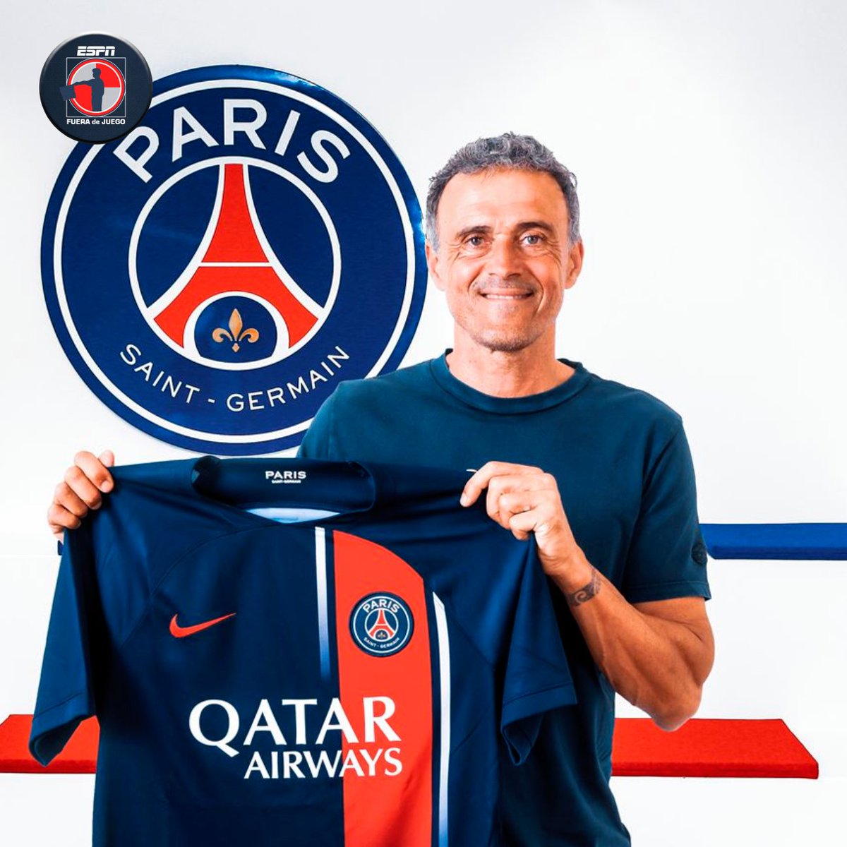 ESPN_FDJ's tweet image. 🚨 Luis Enrique es nombrado como nuevo DT del PSG de Mbappé y Neymar
