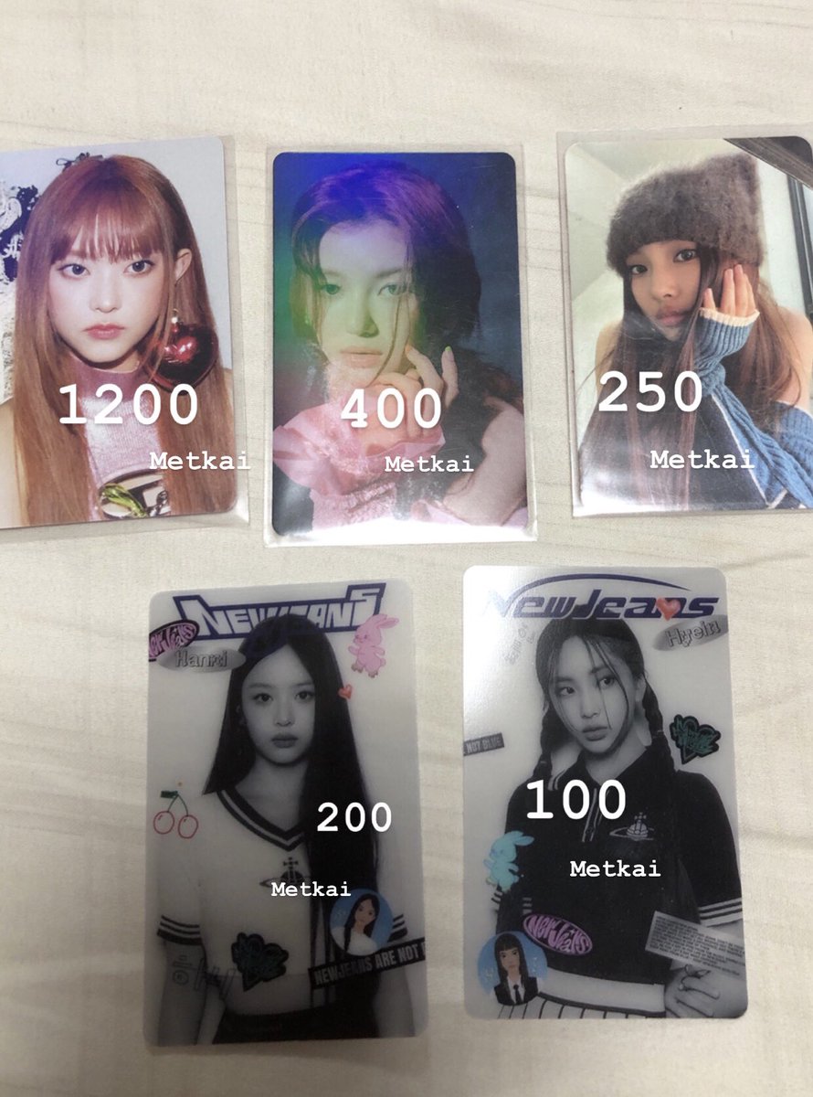 Metkaipp's tweet photo. Rt ขายหมดแจก 30฿
ราคาตามภาพ(พร้อมส่ง)
Weverse Japan ส่งฟรี
ค่าส่ง 40฿
แฮริน ดานิ ดาเนียล ฮันนิ ฮเยอิน มินจี 
Weverse Japan เบเน merch ปกรวม bluebook 
Please dm🤲🏻💖
#ตลาดนัดnewjeans #ตลาดนัดนิวจีนส์ https://t.co/f8HYybMCfx