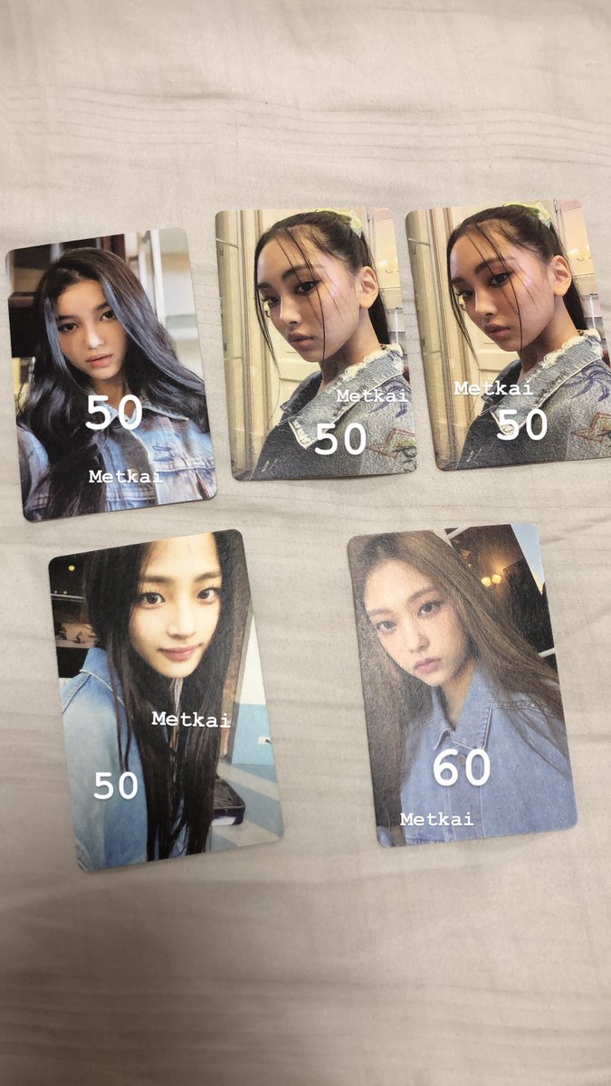 Metkaipp's tweet photo. Rt ขายหมดแจก 30฿
ราคาตามภาพ(พร้อมส่ง)
Weverse Japan ส่งฟรี
ค่าส่ง 40฿
แฮริน ดานิ ดาเนียล ฮันนิ ฮเยอิน มินจี 
Weverse Japan เบเน merch ปกรวม bluebook 
Please dm🤲🏻💖
#ตลาดนัดnewjeans #ตลาดนัดนิวจีนส์ https://t.co/f8HYybMCfx
