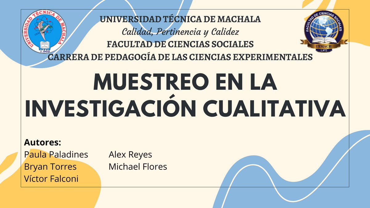 EsthefaniaOcho3's tweet photo. Muestreo en la Investigación Cualitativa

#PedagogiadelasCienciasExperimentales #investigación #cualitativa #muestra #docenteTic #educacion #investigación

@jorgearmi20  @experimenutmach https://t.co/6ySmOrasoD