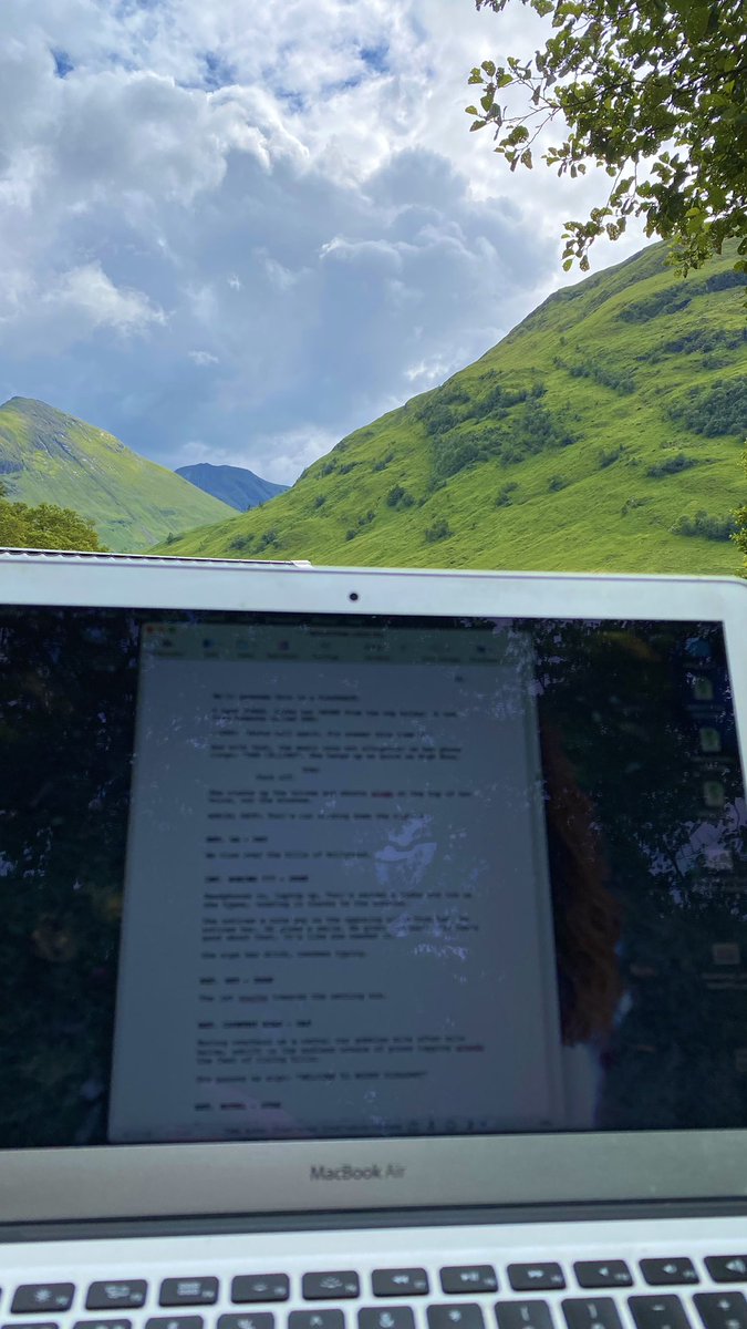 Writing the #script of one film and #locationscouting for another at the same time. Well, not at the EXACT same time… 🏴󠁧󠁢󠁳󠁣󠁴󠁿🎥✍️
