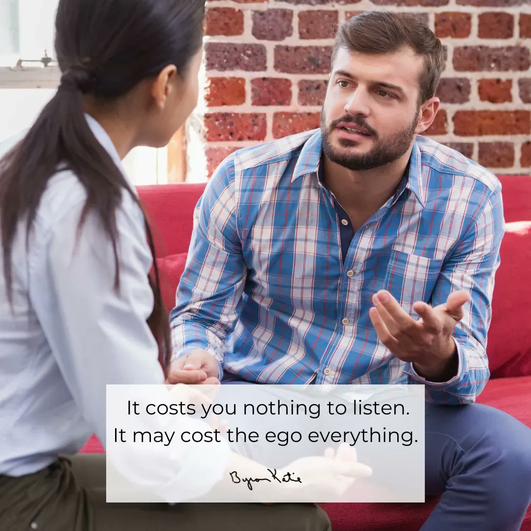 ByronKatie's tweet photo. It costs you nothing to listen. It may cost the ego everything. xo bk ❤️

Join me live every M, T, W from 9-10 am PT: https://t.co/FIIYj26ivN.

#theworkofbyronkatie #byronkatie #listen #ego #listentoothers #healingjourney #mentalhealthjourney #compassion #selfcare #relationships https://t.co/0Yxvcnat9E