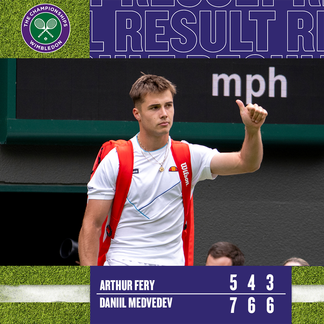 the_LTA's tweet photo. A performance to be proud of for World No.391 Arthur Fery against the No.3 seed

#BackTheBrits 🇬🇧 | #Wimbledon https://t.co/v1TRNDI6Gc