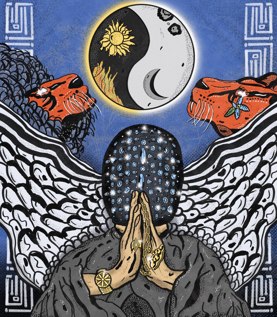 bavugari's tweet photo. GM all legends ✦ 

happy to show you my latest artwork “The Balance of Me &amp; You” https://t.co/CSfYvsPyQU