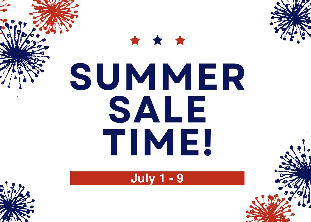 stuffetcinc's tweet photo. Sizzling Summer Savings in July!  
First up:  July 1 - 9 save 20% on all full priced labeled "summer" items at all 8 Stuff Etc locations. https://t.co/uDlu2cOGLA