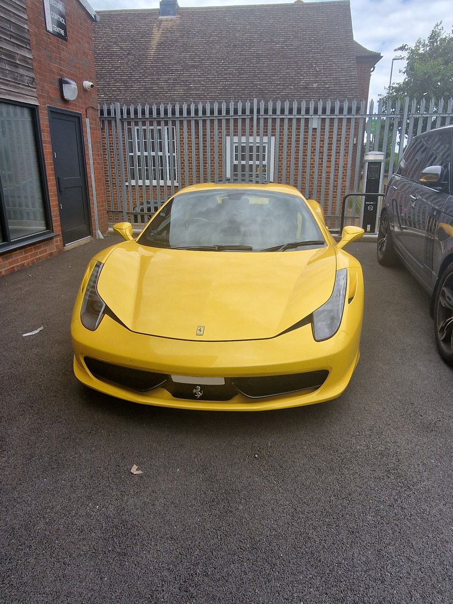 globaltele's tweet photo. The Giallo Triplo Strato Ferrari 458 Spider with specialist wheels and Giallo Triplo Strato diamond quilted stitching, plus carbon engine bay at our Secure Control Centre today. An absolutely stunning car.
#Ferrari #Ferrari458 #Ferrari458Spider #458Spider #GialloModena #FerrariClub #FerrariUK #Supercar #Supercardriver #Supercarowners #SupercarClub #InstaCars #CarPorn #FerrariOwners #SupercarOwners #CarbonDetailing #Carbon
Edited · 1h