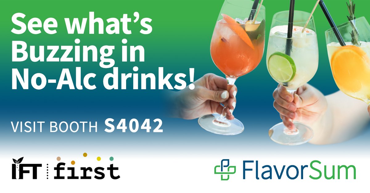 The countdown to #IFTFIRST 2023 has begun! Be sure to visit the 'FlavorSum Mocktail Bar' located at booth #S4042 to indulge in our non-alcoholic adult beverages and delightfully flavored candy-coated pretzel samples!

We hope to see you there!

#ScienceOfFood #FoodTechnology