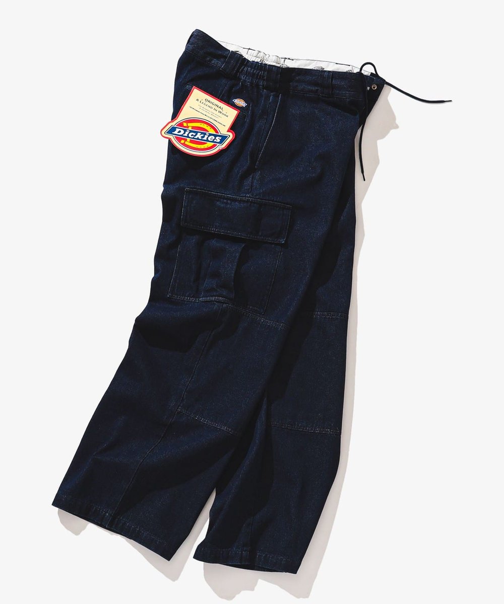 fullress's tweet photo. Dickies × BEAMS / 別注 デニム ダブルニー カーゴパンツが9月上旬発売 (ディッキーズ ビームス)

・BEAMS オンライン 先行予約

https://t.co/k4I5axe2ru https://t.co/hhFxT4AbUZ