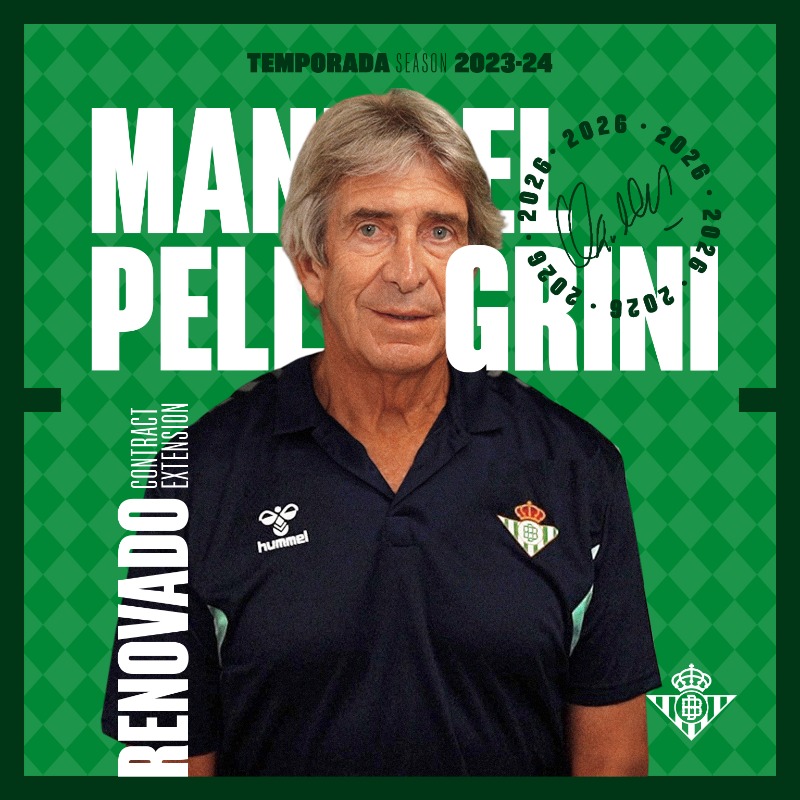 RealBetis's tweet photo. 📣 OFICIAL | @Ing_Pellegrini extiende su contrato con el Real Betis Balompié 💚😁

¡Bombazo! 💣🔥