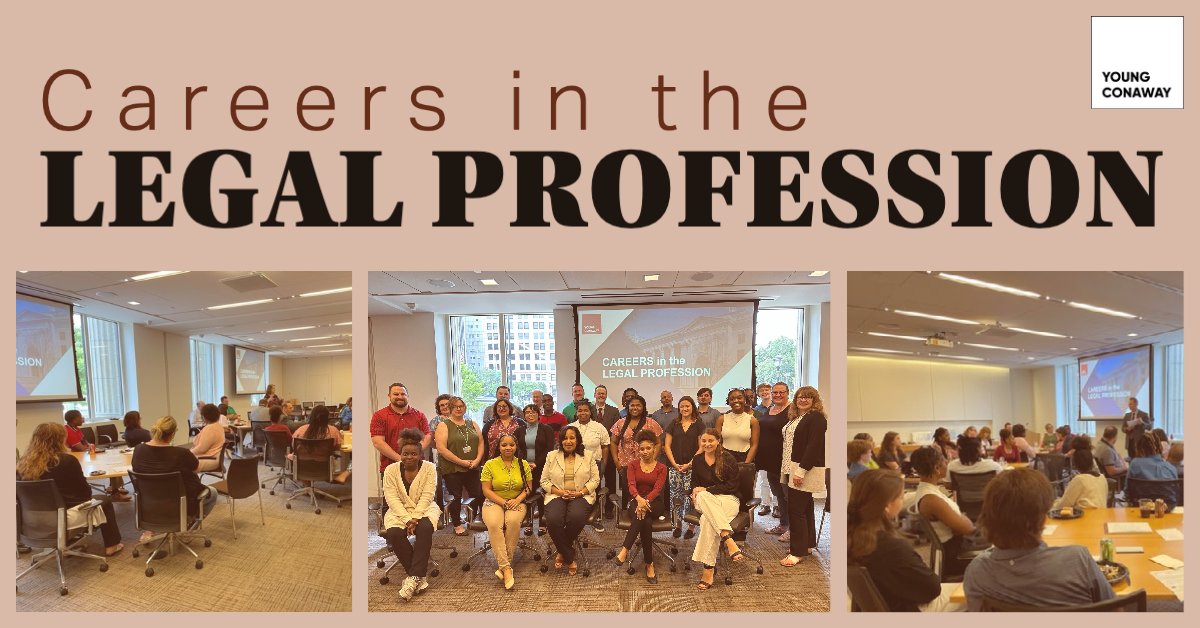 Young Conaway thanks our administrative team!
YCST Business Professionals met with the Summer Interns to talk about careers in the legal profession. They were excited to reflect on the journey to their current position and why their work is important to the firm.