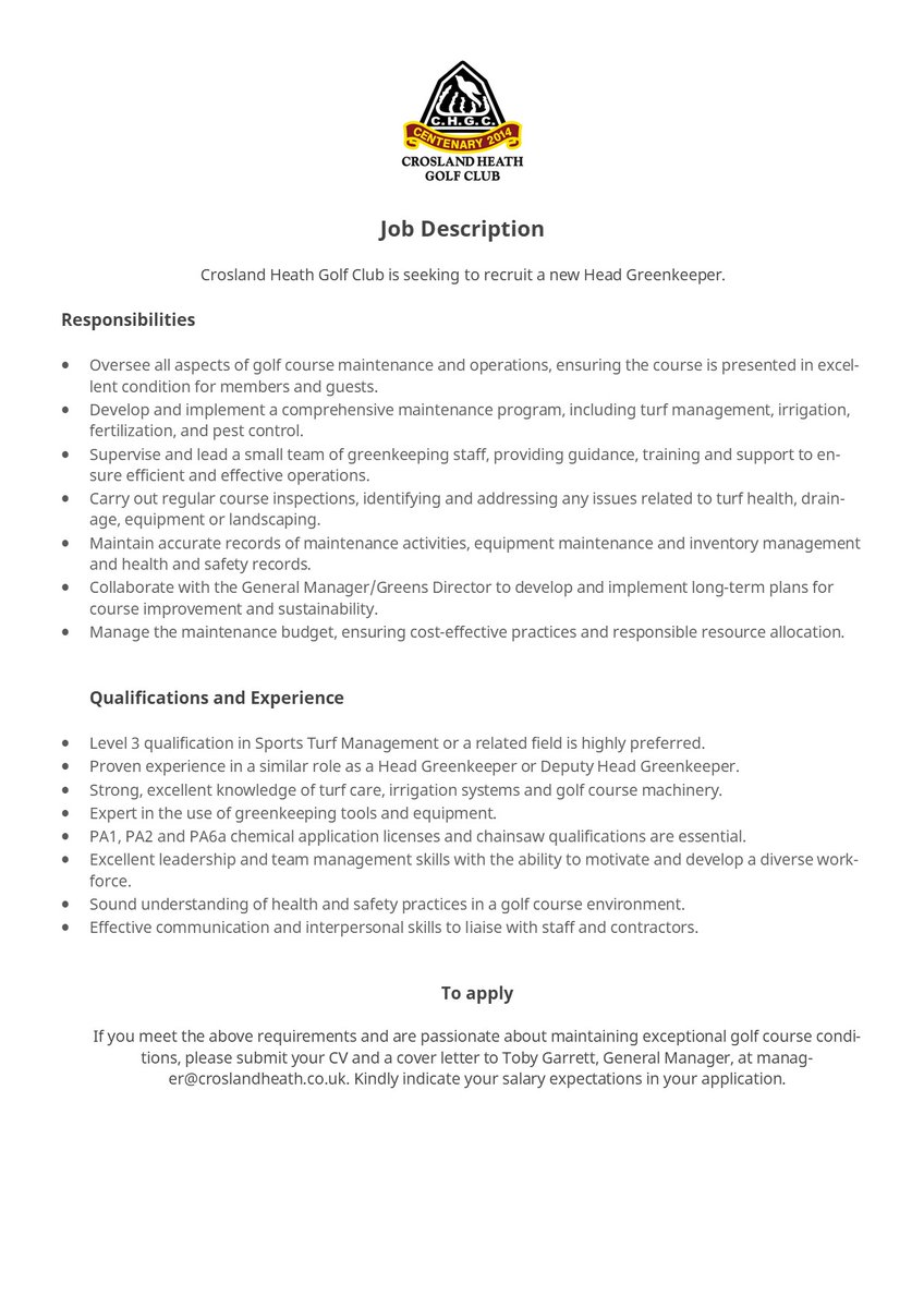 Crosland Heath Golf Club tweet media