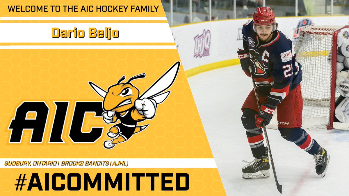 With 150 AJHL games of experience for the <a href="/BrooksBandits/">Brooks Bandits</a>, including captaining the 2022-23 team, Dario Beljo is battle-tested.

His 34-55-89 in 60 games last season shows what he brings to the table skill-wise as well!

#AICommitted