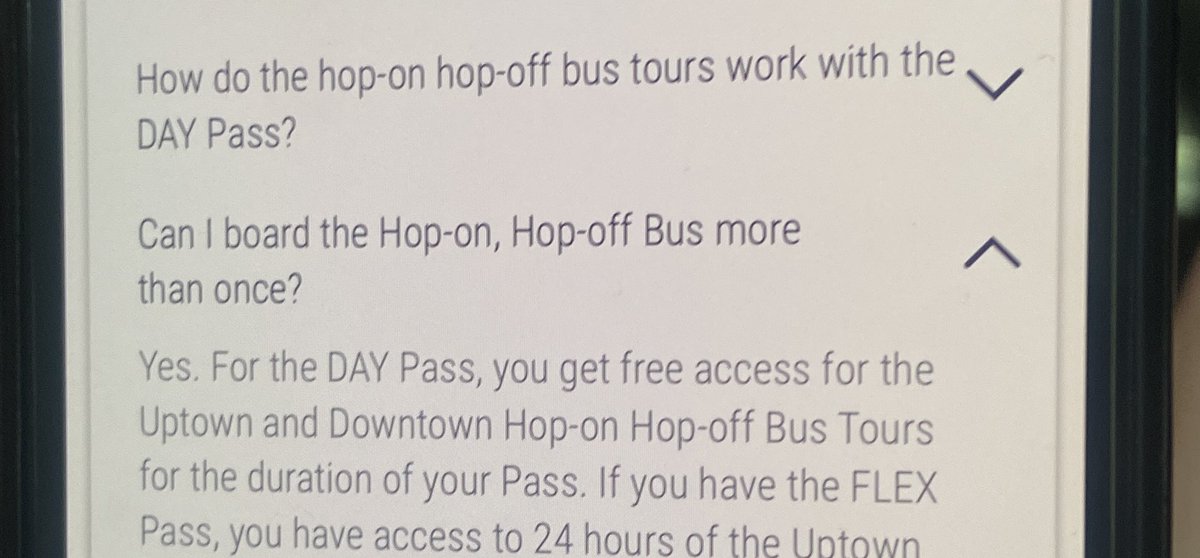 Marie labus (@marie_labus) on Twitter photo Disappointed that <a href="/thesightseepass/">The Sightseeing Pass</a> is advertising a NY city pass for attractions with unlimited hop on hop off bus for the duration of the pass, only to find that the bus pass is for one day only! FAQs clearly stated it’s valid for whole trip. Company dismissive- best avoided! Disappointed that <a href="/thesightseepass/">The Sightseeing Pass</a> is advertising a NY city pass for attractions with unlimited hop on hop off bus for the duration of the pass, only to find that the bus pass is for one day only! FAQs clearly stated it’s valid for whole trip. Company dismissive- best avoided!