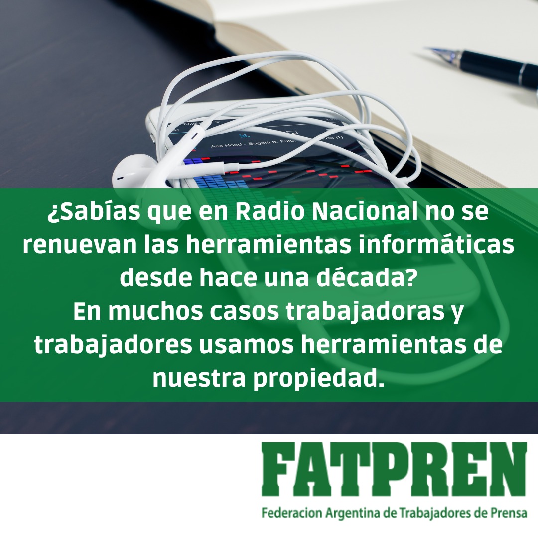 Otro día de miércoles en Radio Nacional 

#RadioNacionalEnEmergencia 
#ElSueldoNoAlcanza 
#LaSalidaEsColectiva