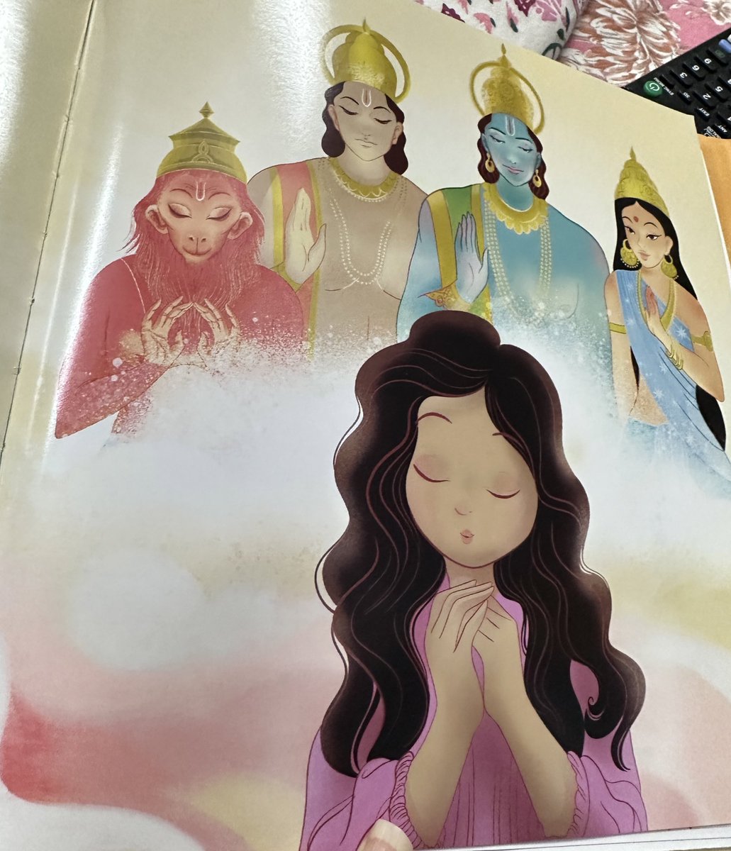 NehaBansal31's tweet photo. Recommended by my friend @Payalsachdeva26 a beautifully illustrated version of hanuman chalisa. Ideal for introducing #hanumanchalisa to kids. Thank you @adidevpress for this wonderful book. https://t.co/Id4MlCCgxi