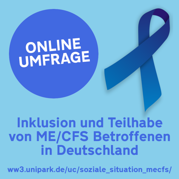loy_daniel_de's tweet photo. Mit Bitte um zahlreiche Beteiligung!

Umfrage für #MECFS-Betroffene im Rahmen einer Bachelor-Arbeit, in der es um die soziale Situation und Teilhabe geht.

Dauer: ca. 20 Minuten, Pausieren und Weiterbearbeitung ist möglich.

Hier geht es zur Teilnahme: 
➡️https://t.co/s7Y6VuM0t6 https://t.co/h4lEpJegW4