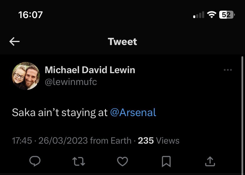 GeorgeYelland's tweet photo. @attrill14 @lewinmufc To be fair phil think Artetas gonna struggle being Europa league and losing Saka all in the same season https://t.co/p9OcUNkbGA