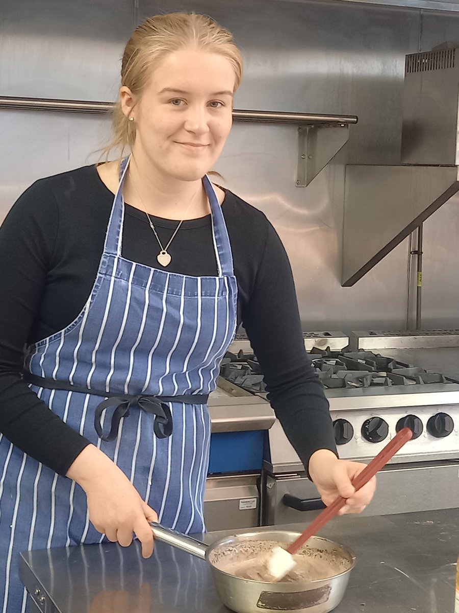 SandbachHigh's tweet photo. Last week the year 12 Food Science students were making preparations for today's special event, those desserts look delicious! https://t.co/73CRu1Nyee