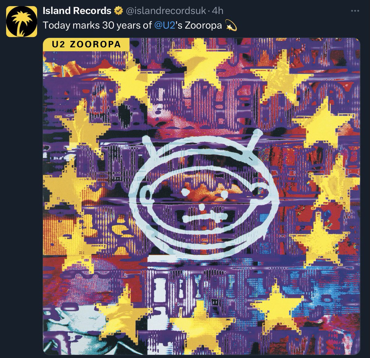 Chema793's tweet image. Buen día @elotroduarte @ruleiro, 30 años del Zooropa 😳#PoderosoYHúmedo