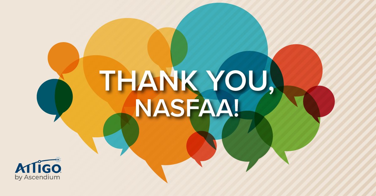 Thanks, @NASFAA, for an awesome conference! Missed our booth? Don't worry! Prepare your graduates for the end of the student loan repayment pause with our student loan counseling solution 👉 bit.ly/3BF7q2V.
#Attigo #HigherEd #StudentLoans #NASFAA2023