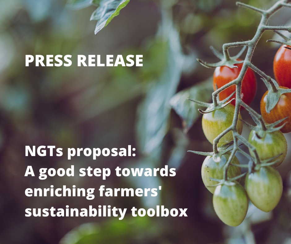 [PRESS RELEASE]

Young farmers welcome the proposal for a regulation on New Genomic Techniques #NGTs. 

New challenges require new tools to benefit the environment, society, and the socio-economic resilience of farmers.

More information➡️bit.ly/3JLQvBn
