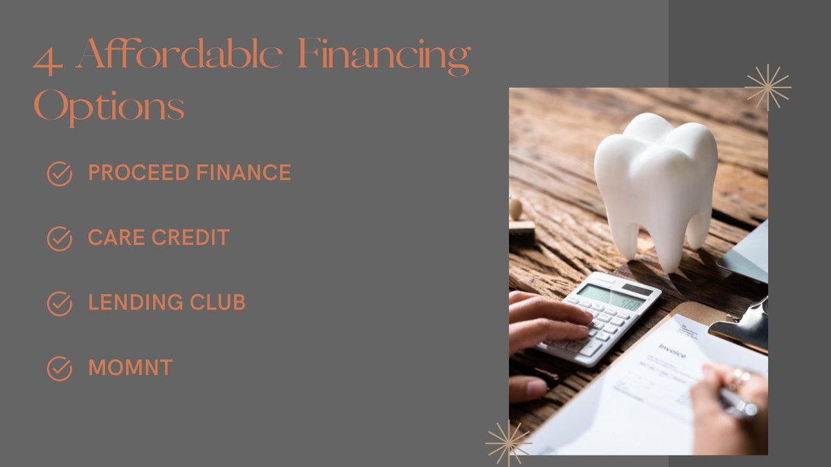 Implantspro's tweet photo. Get the Smile You Deserve with Our Easy Financing Options! Our flexible #financing options make getting the implants you need affordable. Contact us today at 415-795-8866 and don't let financial worries hold you back from achieving your dream smile with #dentalimplants https://t.co/Vj3YEobrco