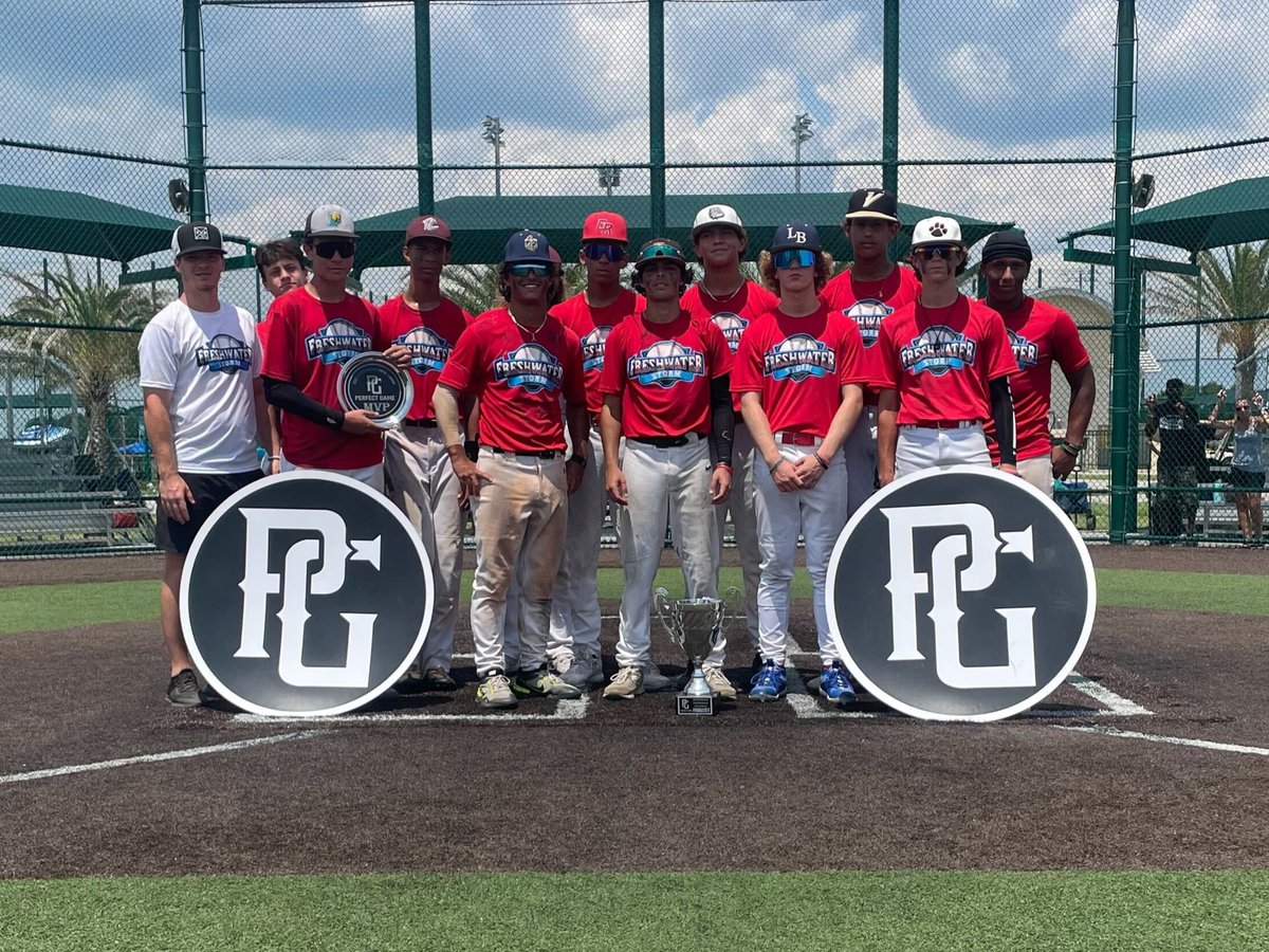 PG_Tourney's tweet photo. 15U Independence Showdown

🏆Champion: Florida Sluggers 2026
🥈Finalist: Freshwater Storm 15u Underclass
🏅MVP: Sam Figueroa
🏅MVPitcher: Elijah Rivera https://t.co/QzSLDgK4Z6