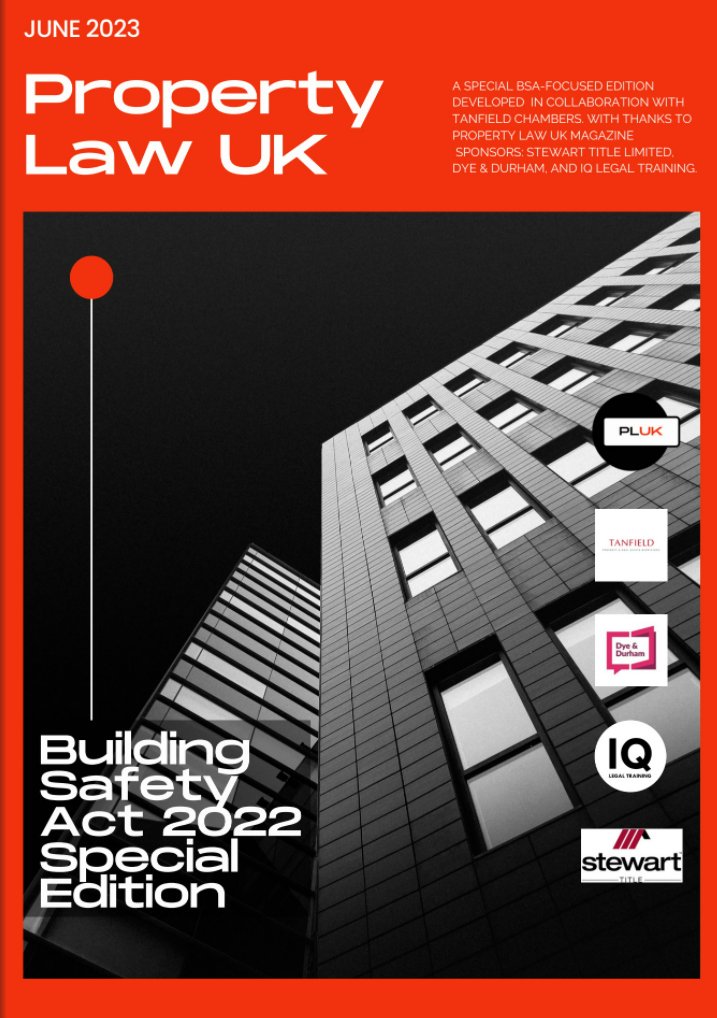 Dye & Durham is delighted to sponsor @PropertyLaw_UK. A special edition of PLUK Magazine features expert practitioners in the #legalindustry as they explore the issues surrounding the #BuildingSafetyAct2022. It's being offered free of charge. Read it here: lnkd.in/etBXdEyy