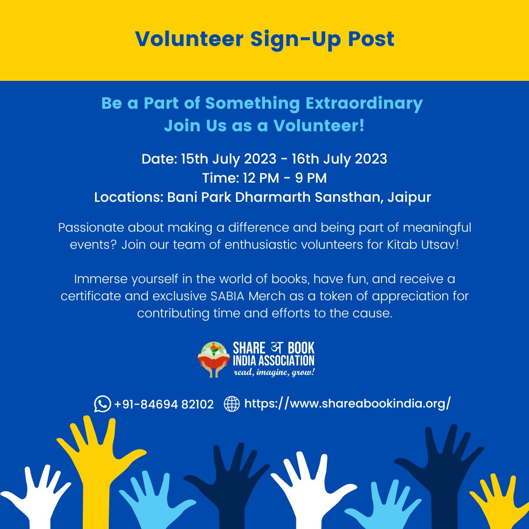 Share a book India Association tweet media