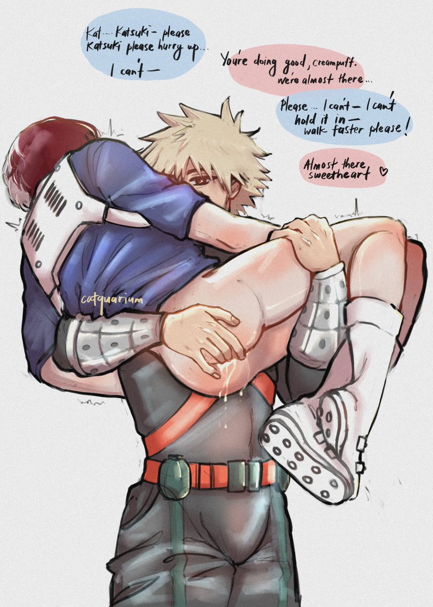 catquarium's tweet photo. Katsuki likes to tease Shouto #bakutodo https://t.co/xfFctdGaCY