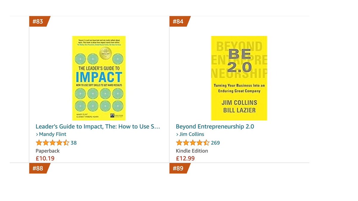 mandyflint's tweet photo. We are immensely proud to have 'The Leader's Guide to Impact' keep showing up on various Amazon bestseller lists! 😀 This is clearly an indication that more and more leaders recognise how much they can benefit from focusing on their impact.  
#leadership #impact #bestsellers https://t.co/9J6Ev80PV2