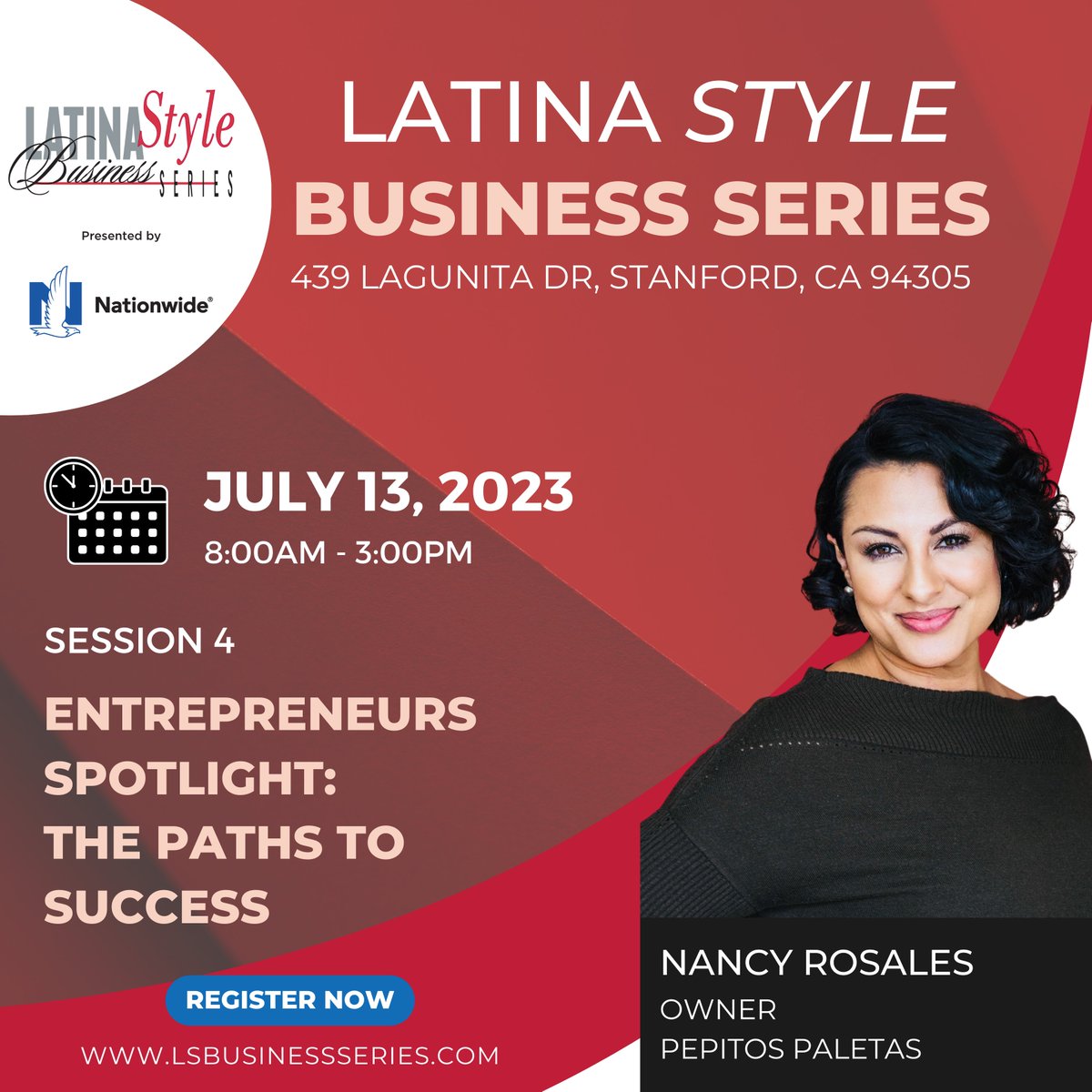LATINAStyleMag's tweet photo. Introducing one of our speakers for our "Entrepreneurs Spotlight: The Paths to Success" panel! ๐
Nancy Rosales is the owner of Pepitos Paletas, an award-winning entrepreneur and an advocate for the Latino community.
Learn more: https://t.co/2whHrROE2h
#LSBS25 #sanfrancisco https://t.co/IlOy9hpnBV